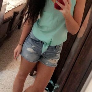 Gilded intent high rise shorts